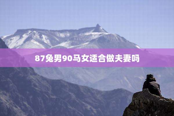 87兔男90马女适合做夫妻吗