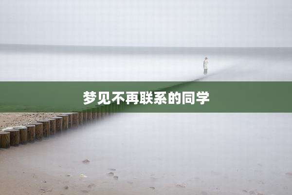 梦见不再联系的同学