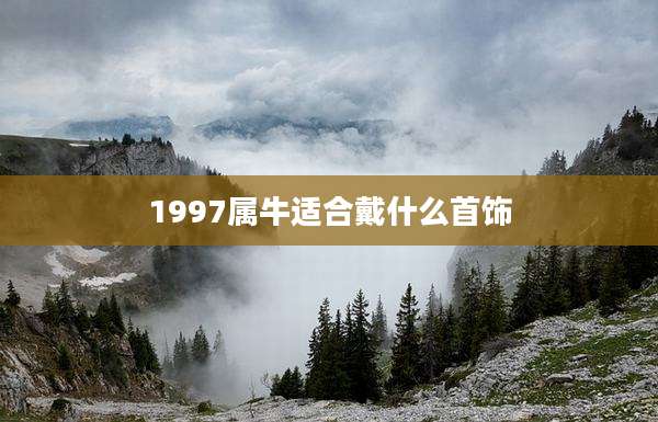 1997属牛适合戴什么首饰