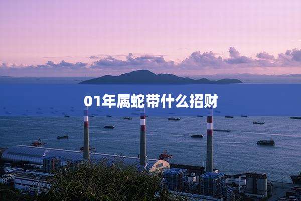 01年属蛇带什么招财