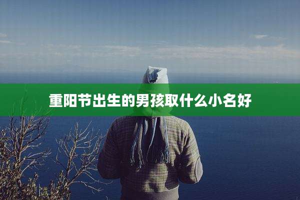 重阳节出生的男孩取什么小名好