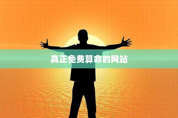 真正免费算命的网站