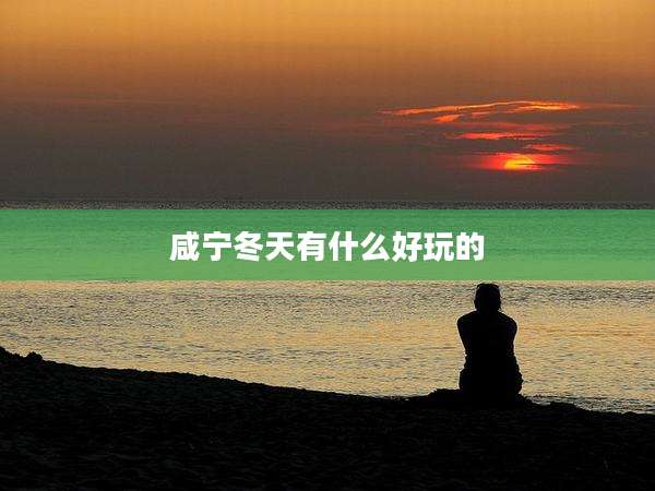 咸宁冬天有什么好玩的