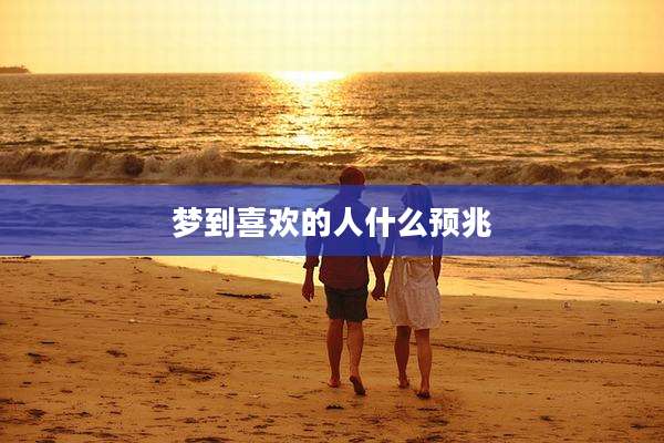 梦到喜欢的人什么预兆