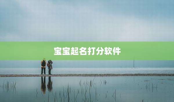 宝宝起名打分软件