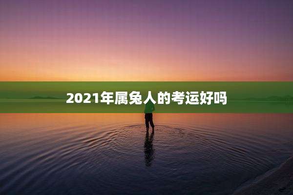 2021年属兔人的考运好吗