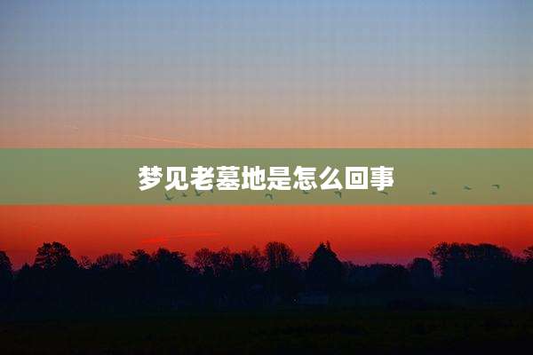 梦见老墓地是怎么回事