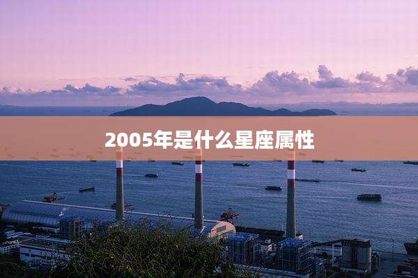 2005年是什么星座属性
