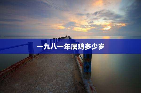 一九八一年属鸡多少岁