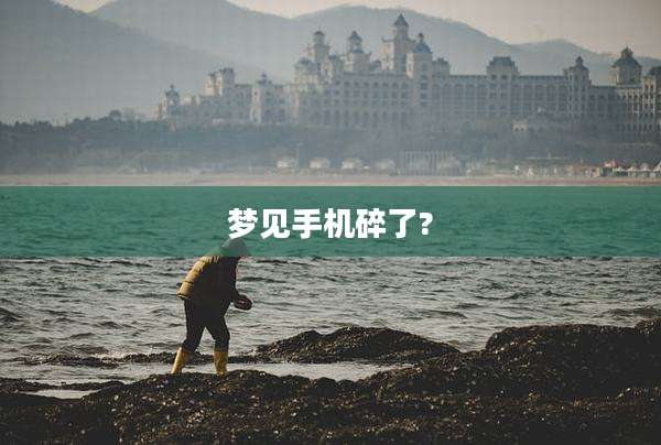 梦见手机碎了?