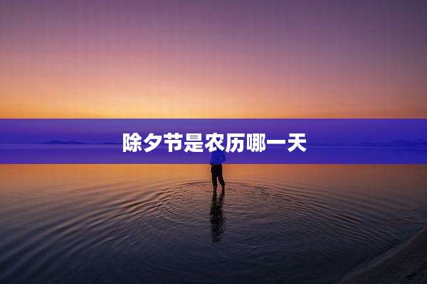 除夕节是农历哪一天