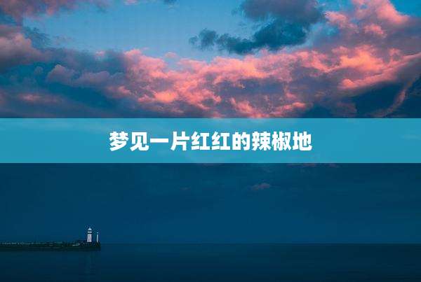 梦见一片红红的辣椒地