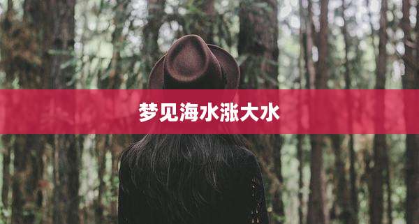 梦见海水涨大水