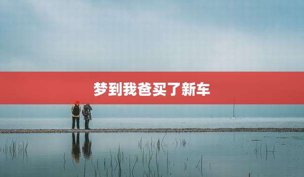 梦到我爸买了新车