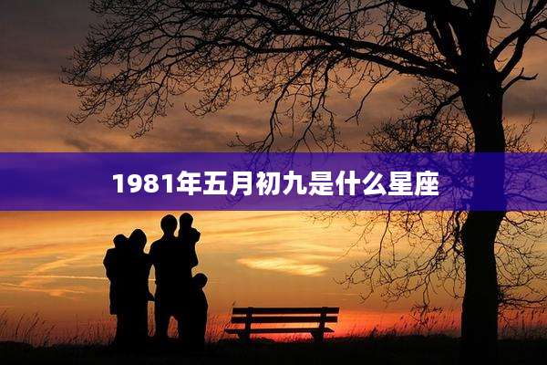 1981年五月初九是什么星座