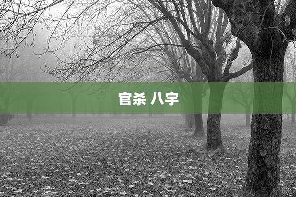 官杀 八字