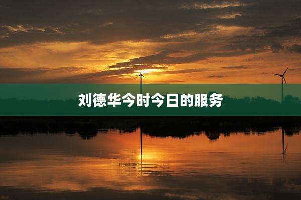 刘德华今时今日的服务