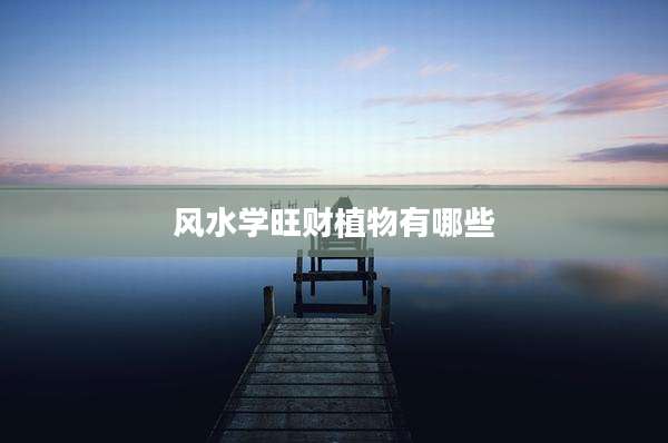 风水学旺财植物有哪些