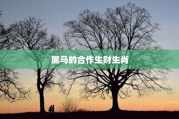 属马的合作生财生肖