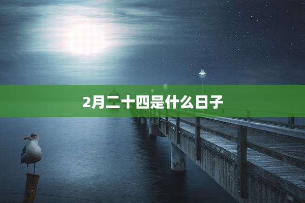 2月二十四是什么日子