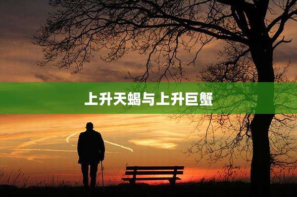 上升天蝎与上升巨蟹