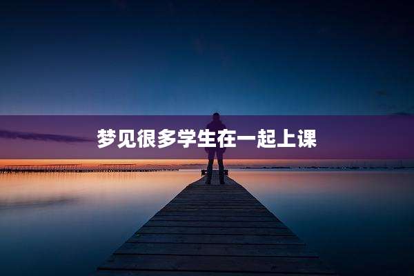 梦见很多学生在一起上课