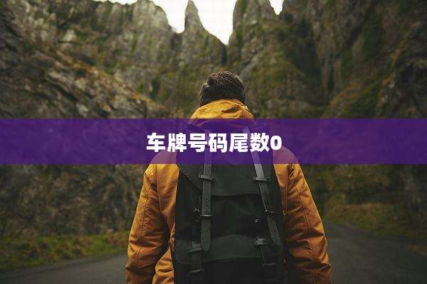 车牌号码尾数0