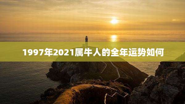 1997年2021属牛人的全年运势如何