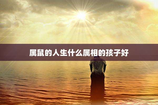 属鼠的人生什么属相的孩子好