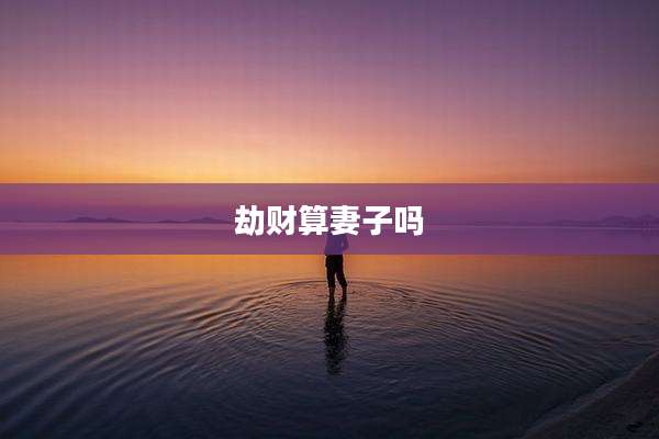 劫财算妻子吗