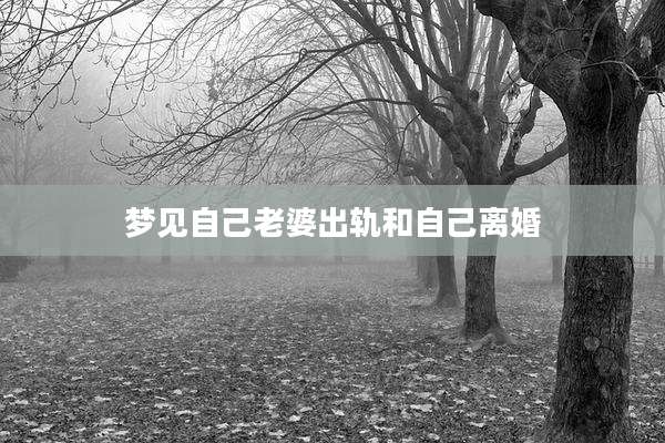 梦见自己老婆出轨和自己离婚