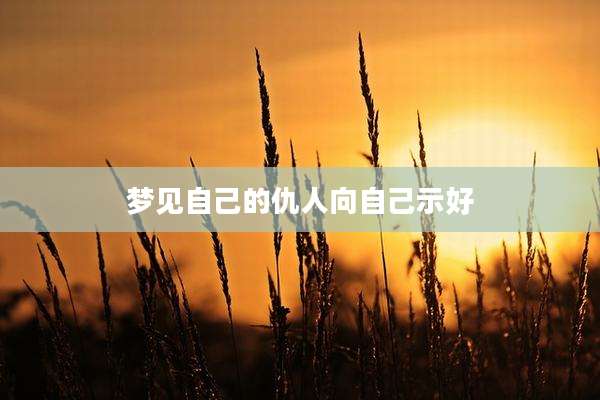 梦见自己的仇人向自己示好