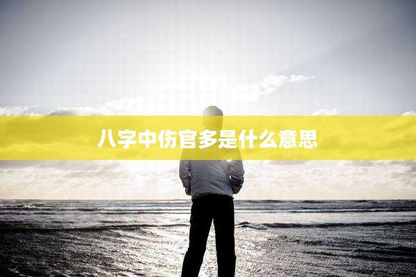 八字中伤官多是什么意思