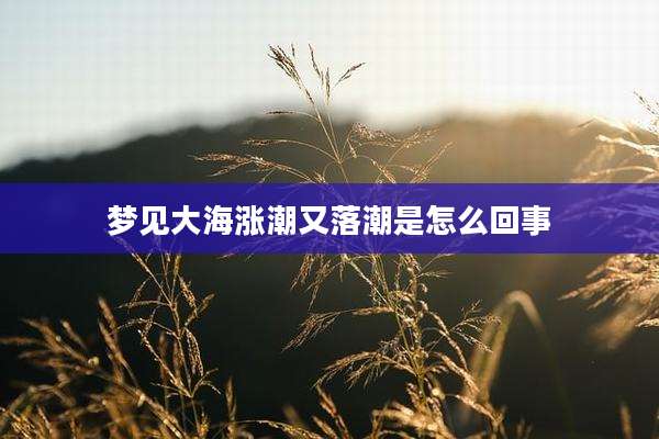 梦见大海涨潮又落潮是怎么回事
