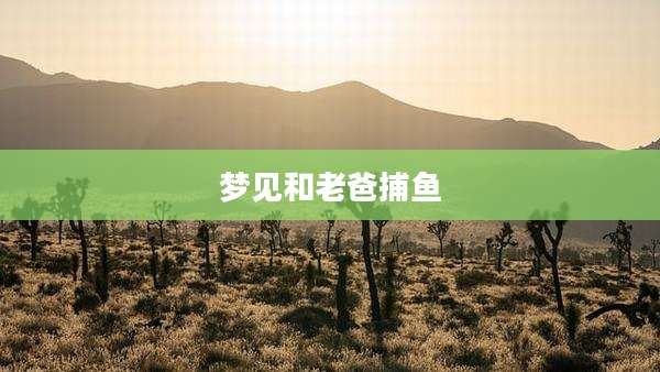 梦见和老爸捕鱼