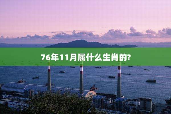 76年11月属什么生肖的?