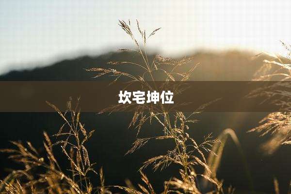 坎宅坤位