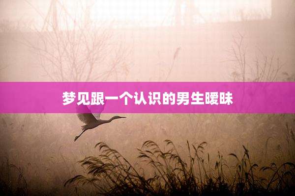 梦见跟一个认识的男生暧昧