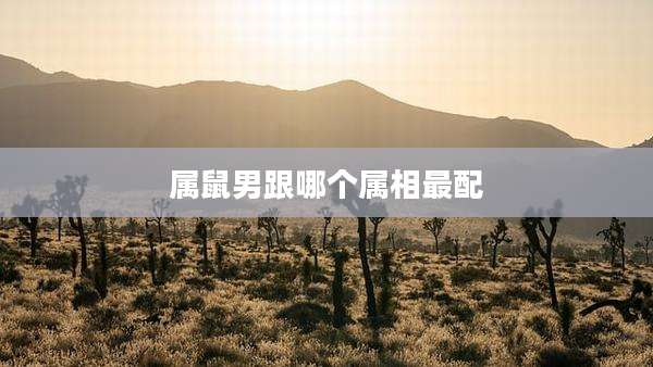 属鼠男跟哪个属相最配