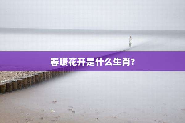 春暖花开是什么生肖?