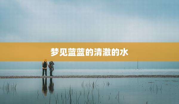 梦见蓝蓝的清澈的水