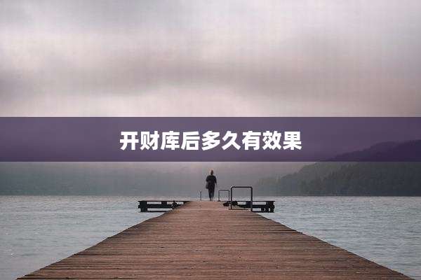 开财库后多久有效果