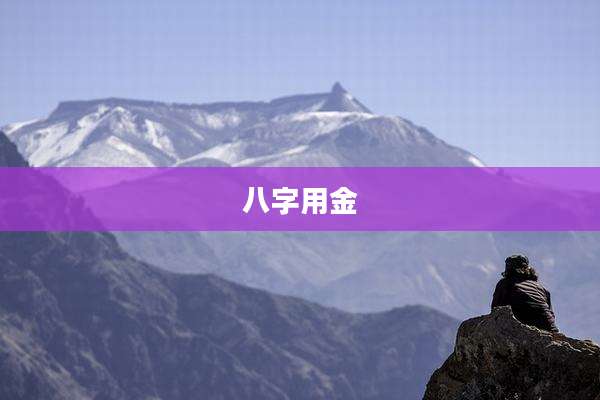 八字用金