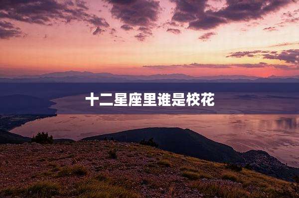 十二星座里谁是校花