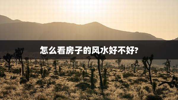 怎么看房子的风水好不好?