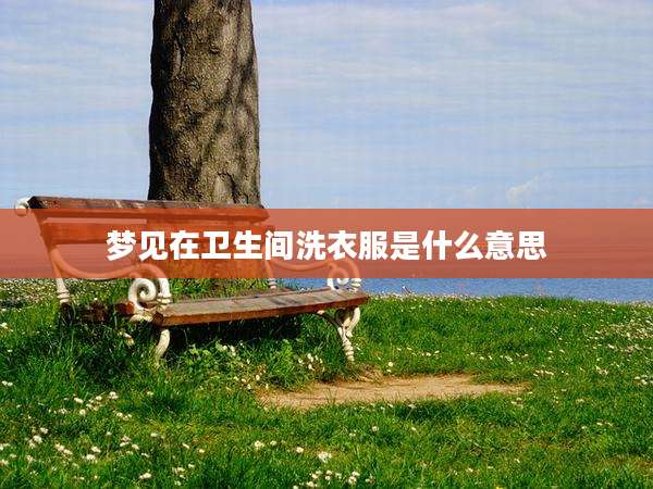 梦见在卫生间洗衣服是什么意思