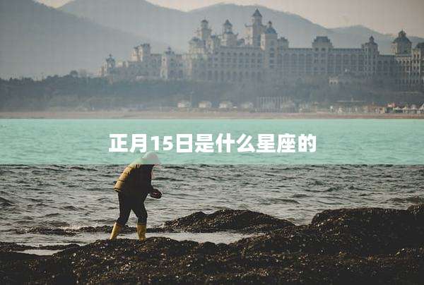 正月15日是什么星座的