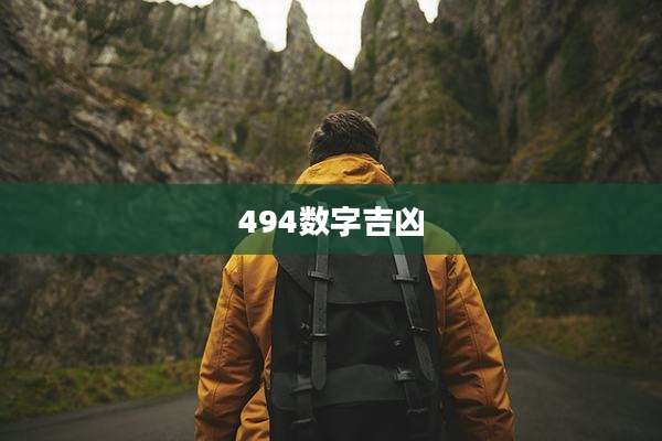 494数字吉凶
