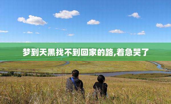 梦到天黑找不到回家的路,着急哭了