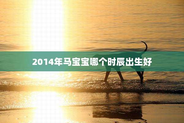 2014年马宝宝哪个时辰出生好